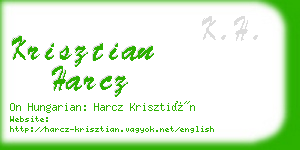 krisztian harcz business card